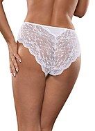 Panties, lace inlay, slightly higher waist, plain front